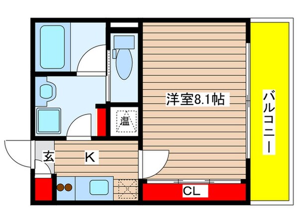 マンション３８５の物件間取画像